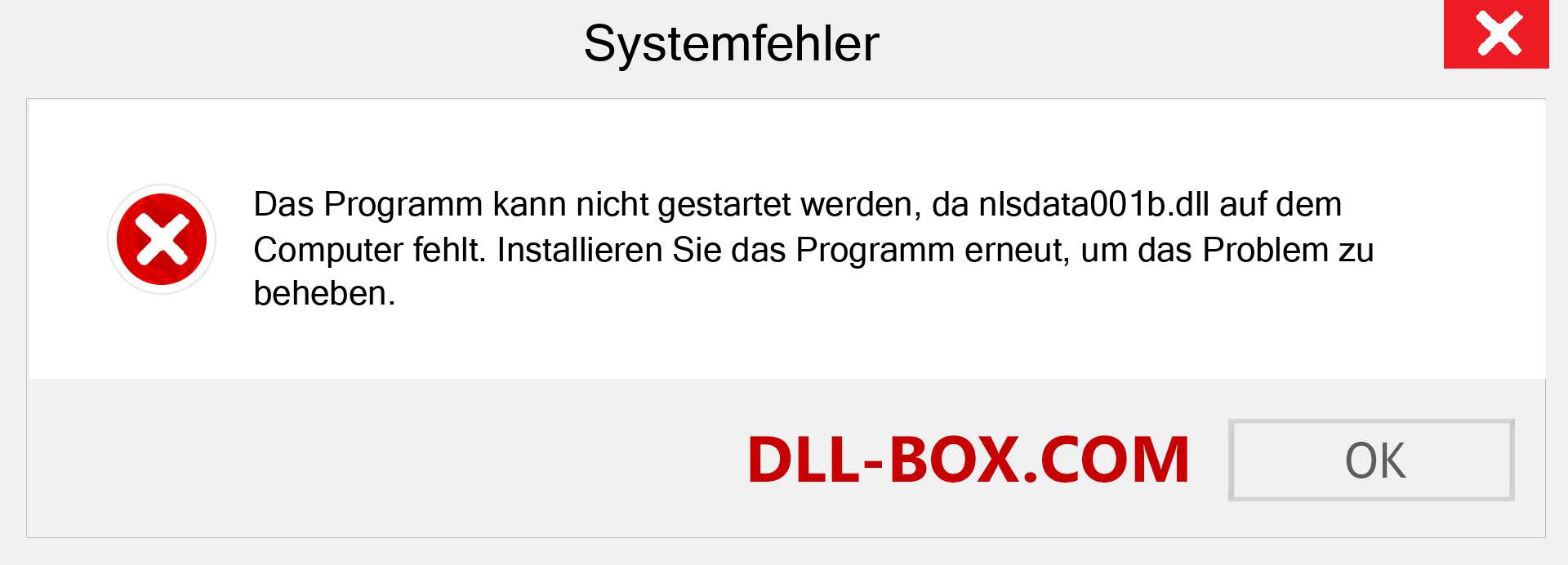 nlsdata001b.dll-Datei fehlt?. Download für Windows 7, 8, 10 - Fix nlsdata001b dll Missing Error unter Windows, Fotos, Bildern