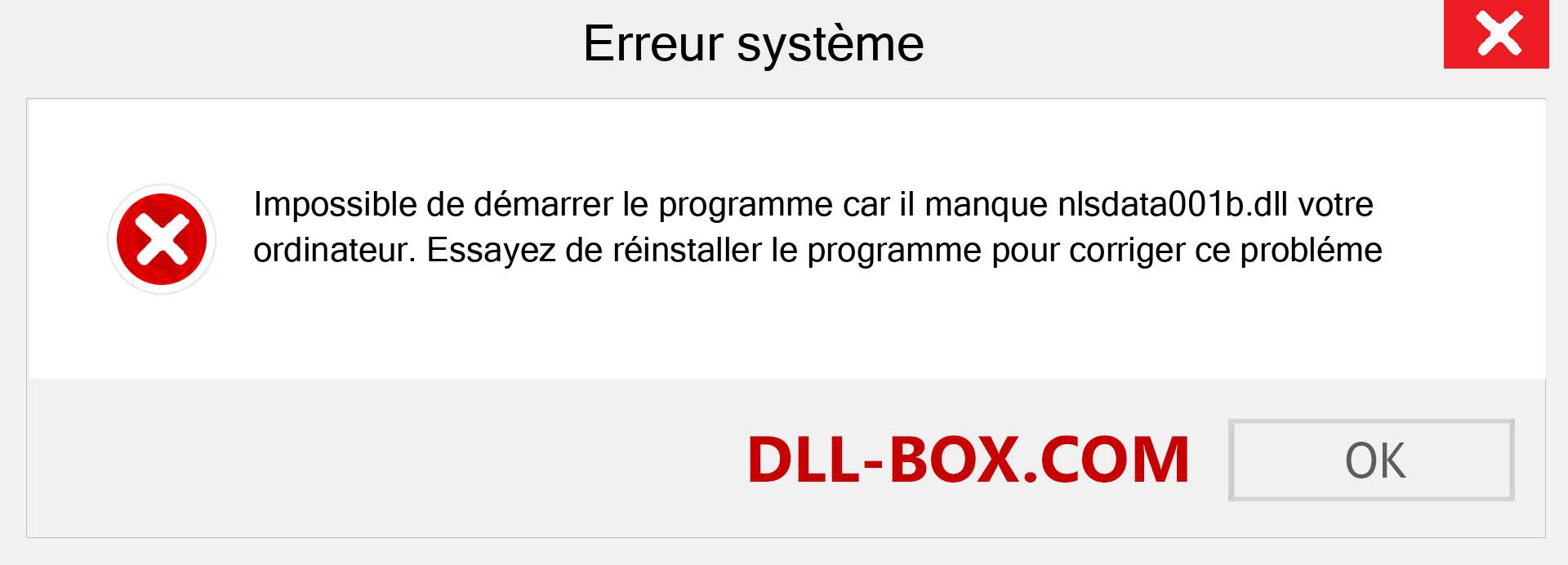 Le fichier nlsdata001b.dll est manquant ?. Télécharger pour Windows 7, 8, 10 - Correction de l'erreur manquante nlsdata001b dll sur Windows, photos, images